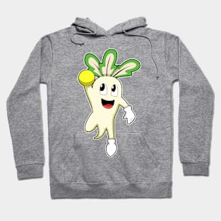 Radish at Handball player with Handball Hoodie